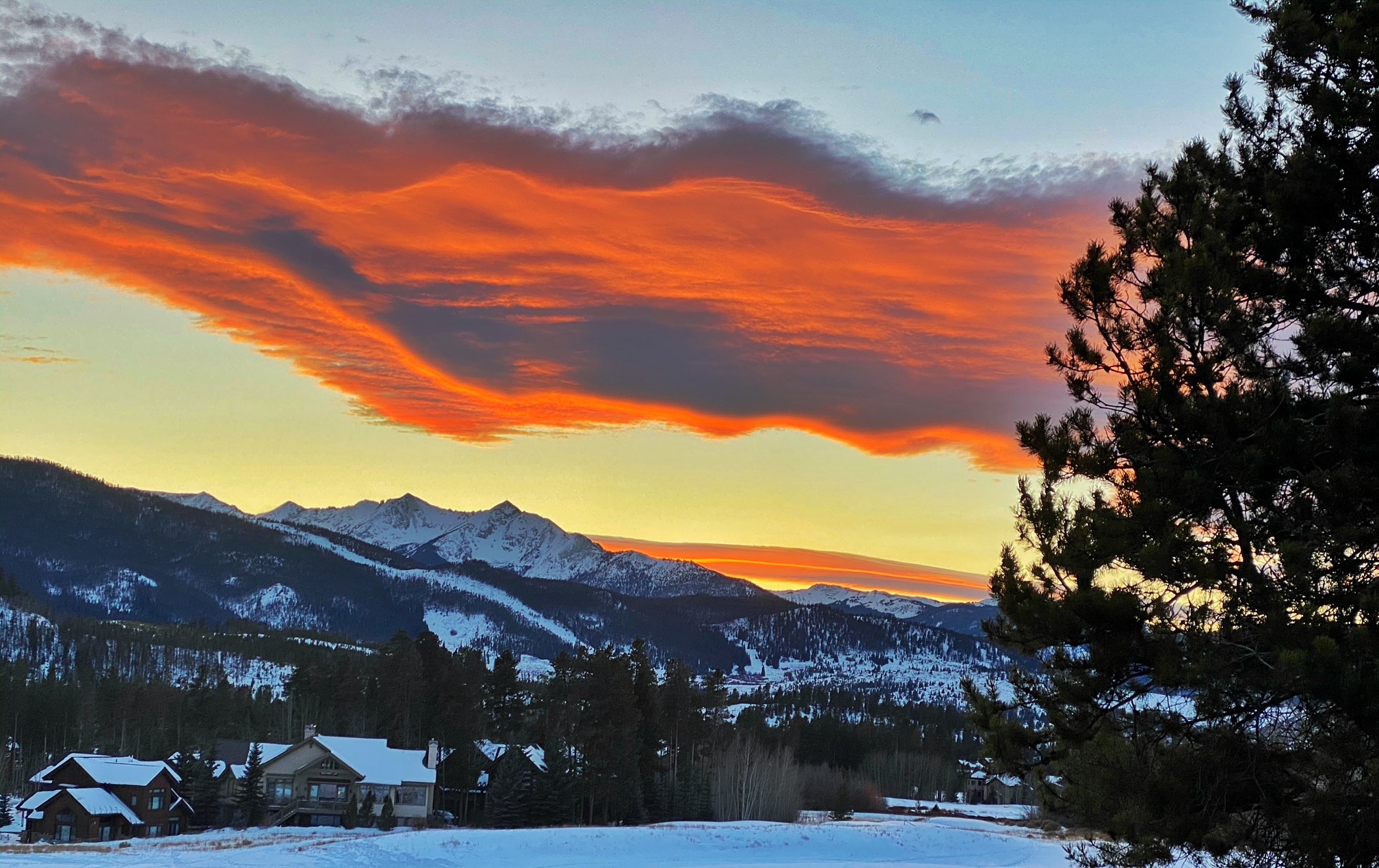 Image of Sunset over Keystone
