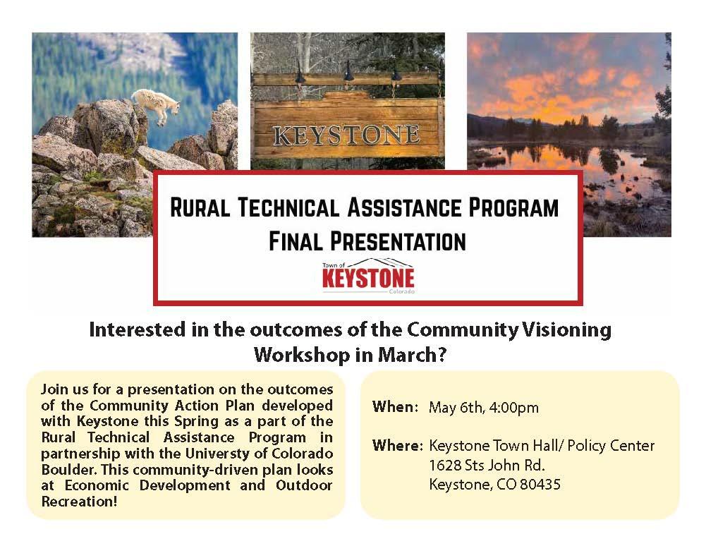 Three images of Keystone scenery and text reading the same as the body paragraph on this page.